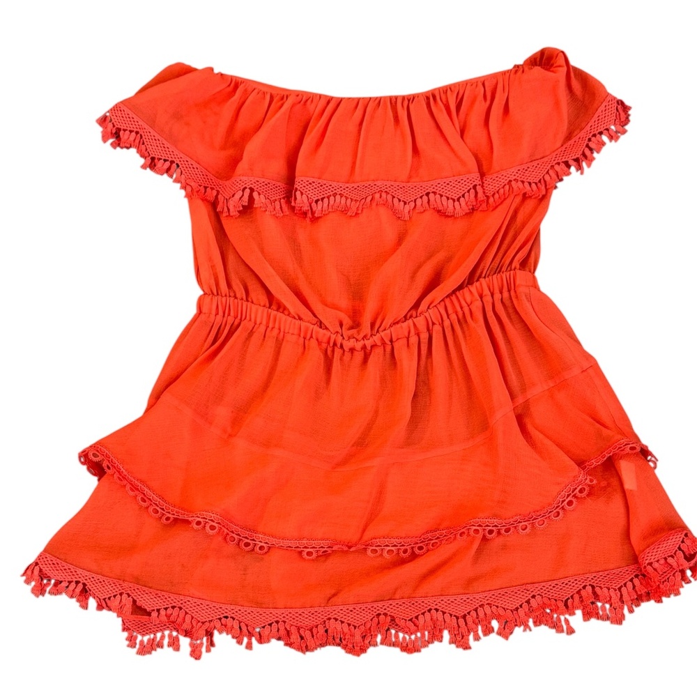 Ramy Brook Garcia Ruffle Flounce Cover-Up Dress